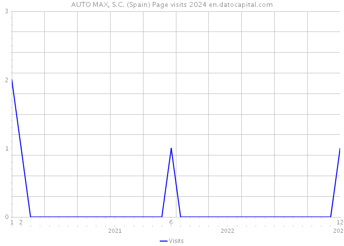 AUTO MAX, S.C. (Spain) Page visits 2024 