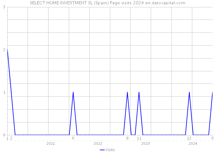 SELECT HOME INVESTMENT SL (Spain) Page visits 2024 