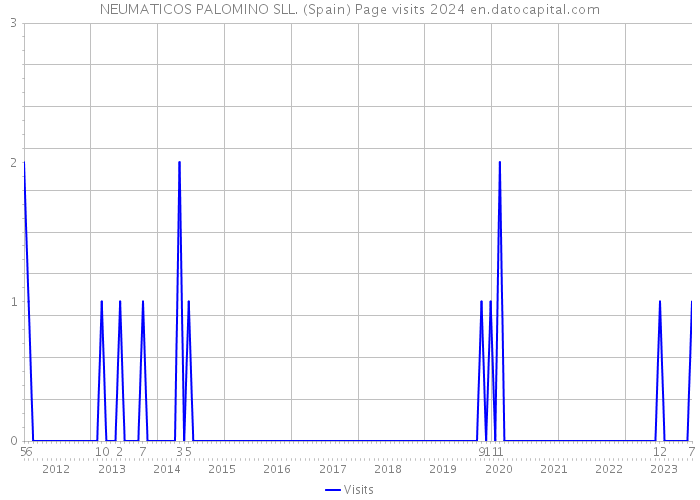 NEUMATICOS PALOMINO SLL. (Spain) Page visits 2024 
