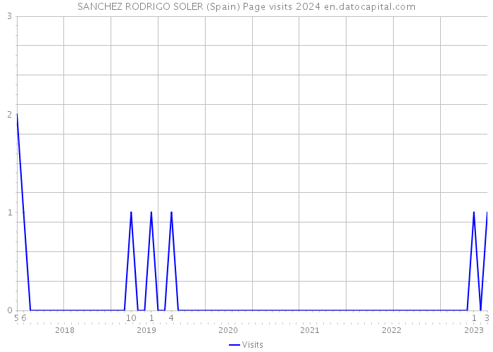 SANCHEZ RODRIGO SOLER (Spain) Page visits 2024 