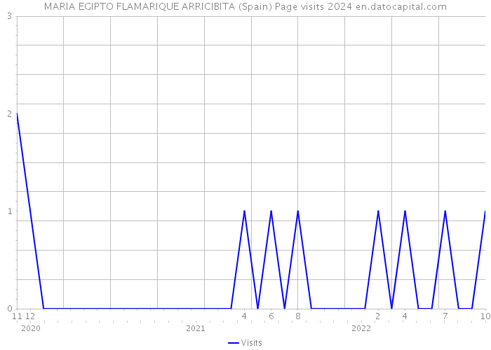 MARIA EGIPTO FLAMARIQUE ARRICIBITA (Spain) Page visits 2024 
