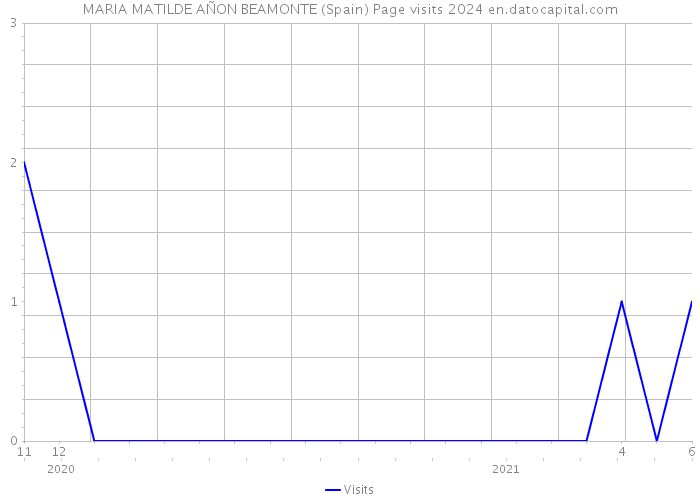 MARIA MATILDE AÑON BEAMONTE (Spain) Page visits 2024 