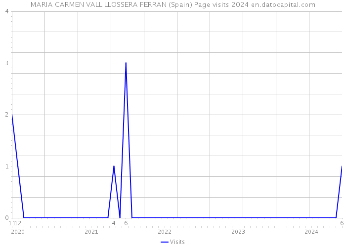 MARIA CARMEN VALL LLOSSERA FERRAN (Spain) Page visits 2024 