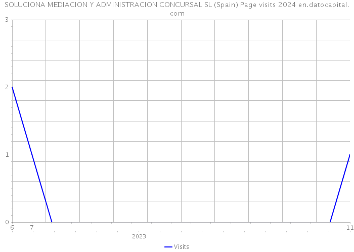 SOLUCIONA MEDIACION Y ADMINISTRACION CONCURSAL SL (Spain) Page visits 2024 