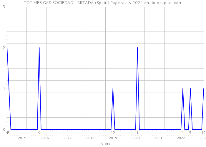 TOT MES GAS SOCIEDAD LIMITADA (Spain) Page visits 2024 
