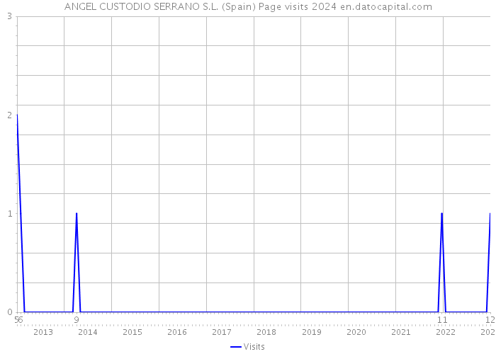 ANGEL CUSTODIO SERRANO S.L. (Spain) Page visits 2024 