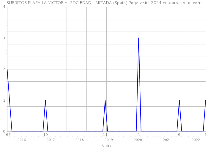 BURRITOS PLAZA LA VICTORIA, SOCIEDAD LIMITADA (Spain) Page visits 2024 