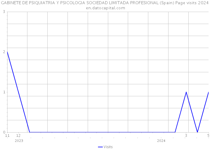 GABINETE DE PSIQUIATRIA Y PSICOLOGIA SOCIEDAD LIMITADA PROFESIONAL (Spain) Page visits 2024 