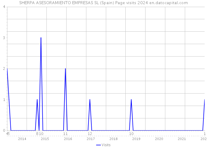 SHERPA ASESORAMIENTO EMPRESAS SL (Spain) Page visits 2024 