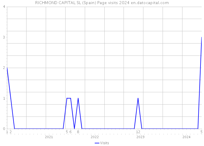 RICHMOND CAPITAL SL (Spain) Page visits 2024 