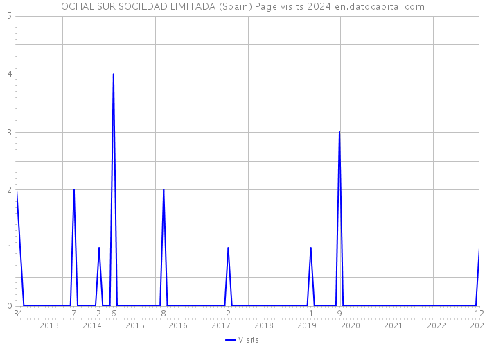 OCHAL SUR SOCIEDAD LIMITADA (Spain) Page visits 2024 