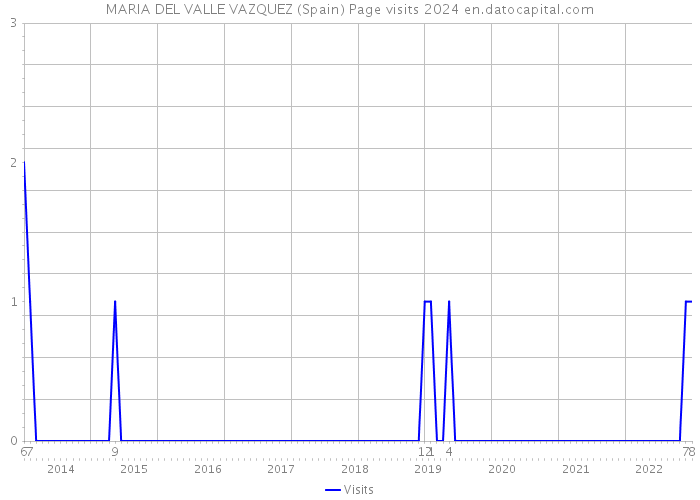 MARIA DEL VALLE VAZQUEZ (Spain) Page visits 2024 
