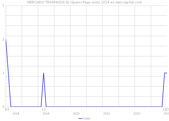 MERCADO TRASPASOS SL (Spain) Page visits 2024 