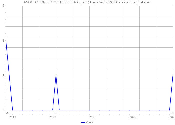 ASOCIACION PROMOTORES SA (Spain) Page visits 2024 