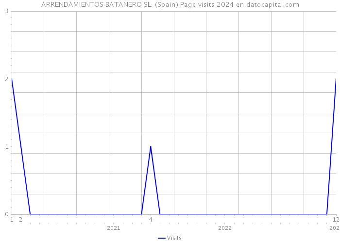 ARRENDAMIENTOS BATANERO SL. (Spain) Page visits 2024 
