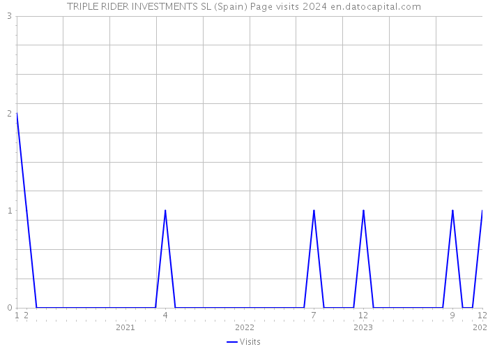 TRIPLE RIDER INVESTMENTS SL (Spain) Page visits 2024 