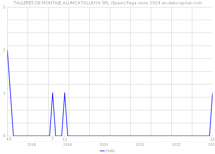 TALLERES DE MONTAJE ALUMCATALUNYA SRL (Spain) Page visits 2024 