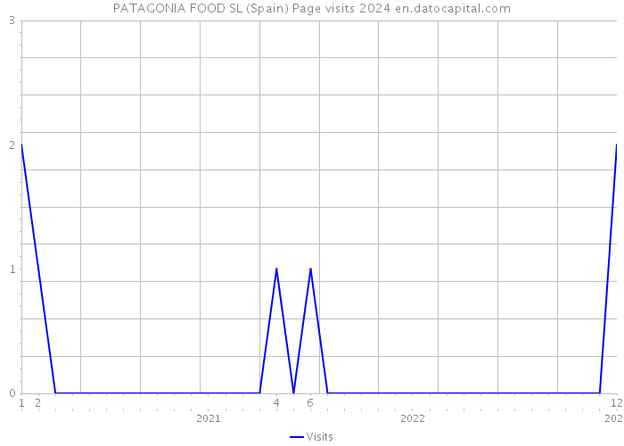 PATAGONIA FOOD SL (Spain) Page visits 2024 