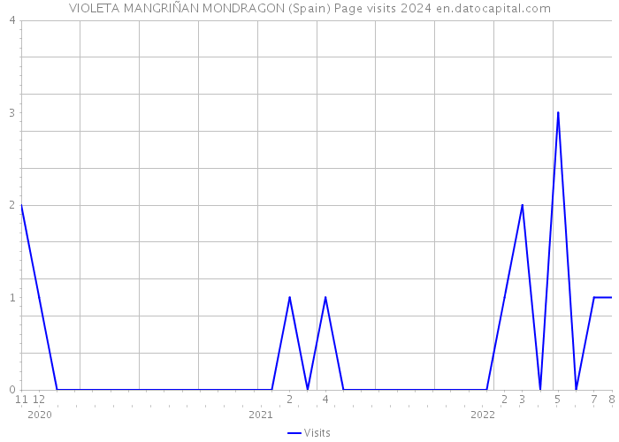 VIOLETA MANGRIÑAN MONDRAGON (Spain) Page visits 2024 