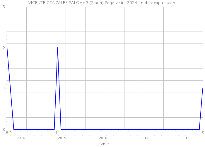VICENTE GONZALEZ PALOMAR (Spain) Page visits 2024 