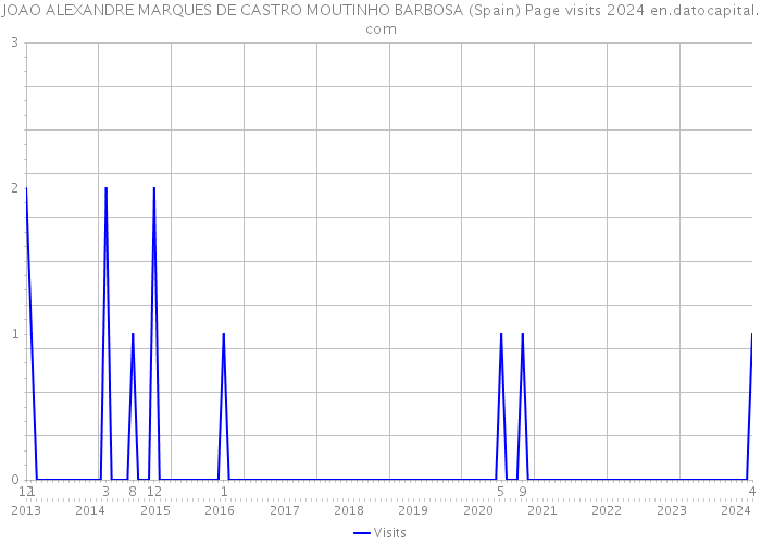 JOAO ALEXANDRE MARQUES DE CASTRO MOUTINHO BARBOSA (Spain) Page visits 2024 