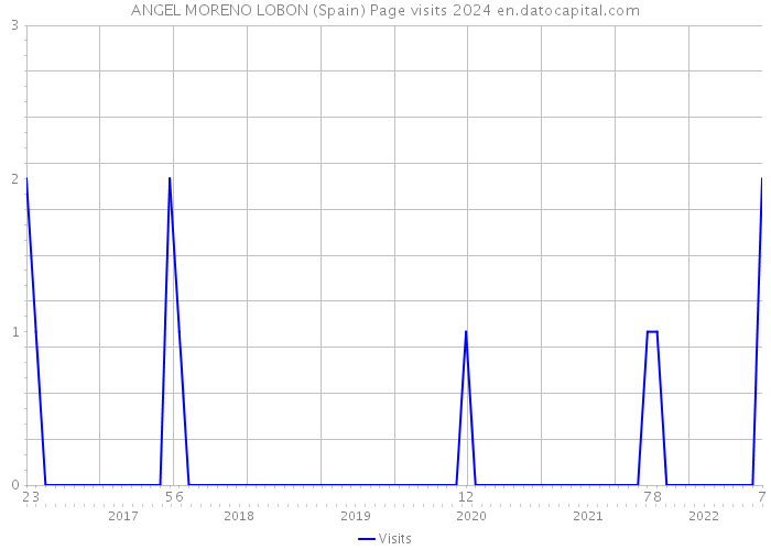 ANGEL MORENO LOBON (Spain) Page visits 2024 