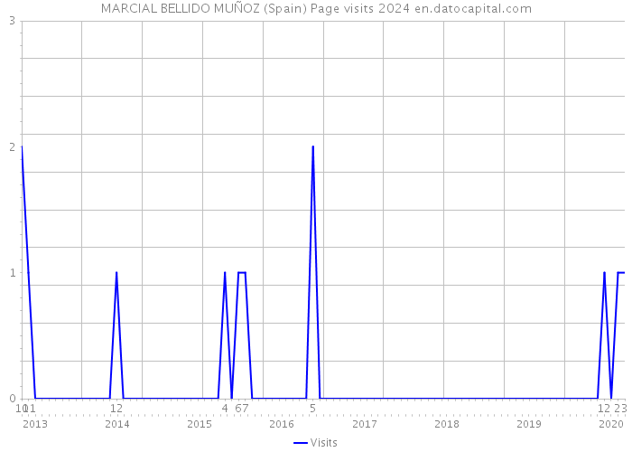 MARCIAL BELLIDO MUÑOZ (Spain) Page visits 2024 