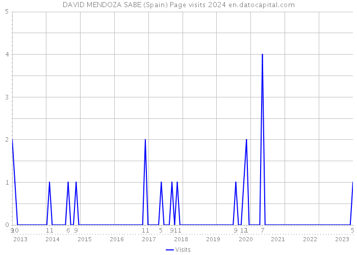 DAVID MENDOZA SABE (Spain) Page visits 2024 