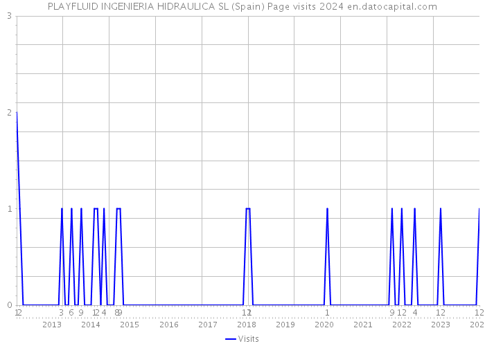 PLAYFLUID INGENIERIA HIDRAULICA SL (Spain) Page visits 2024 