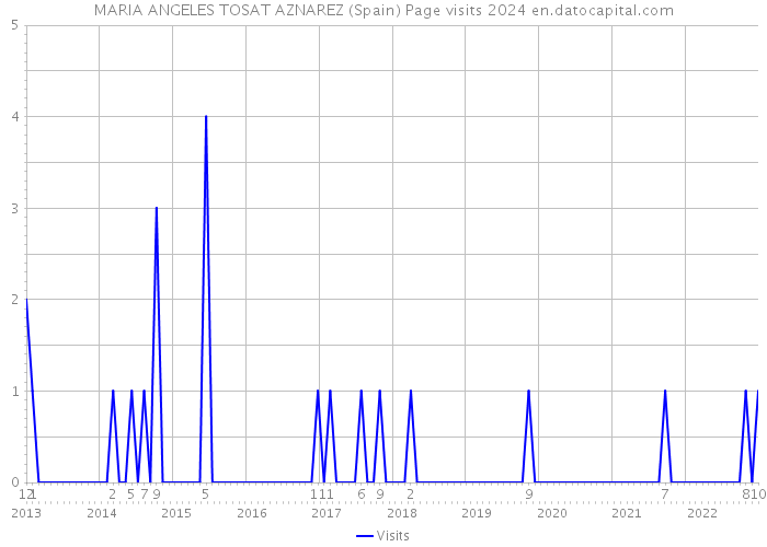 MARIA ANGELES TOSAT AZNAREZ (Spain) Page visits 2024 