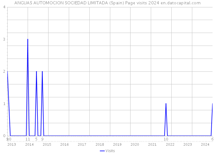 ANGUAS AUTOMOCION SOCIEDAD LIMITADA (Spain) Page visits 2024 