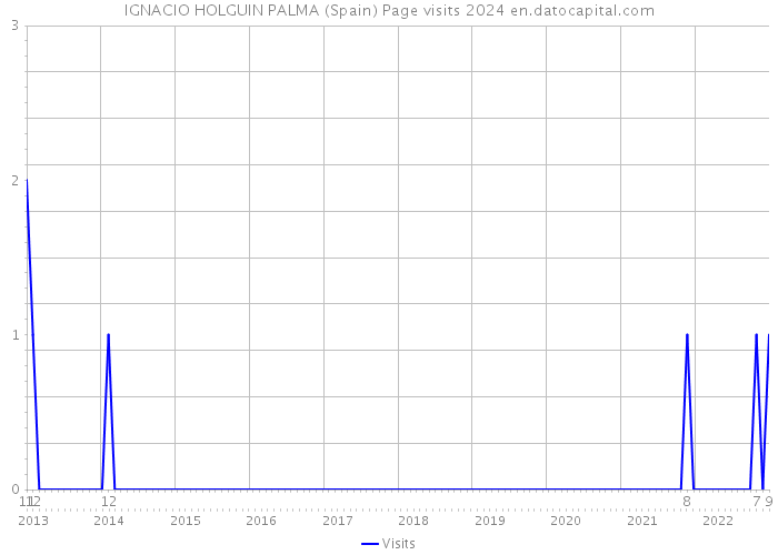 IGNACIO HOLGUIN PALMA (Spain) Page visits 2024 