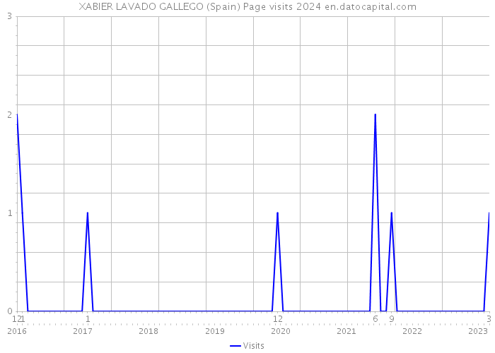 XABIER LAVADO GALLEGO (Spain) Page visits 2024 