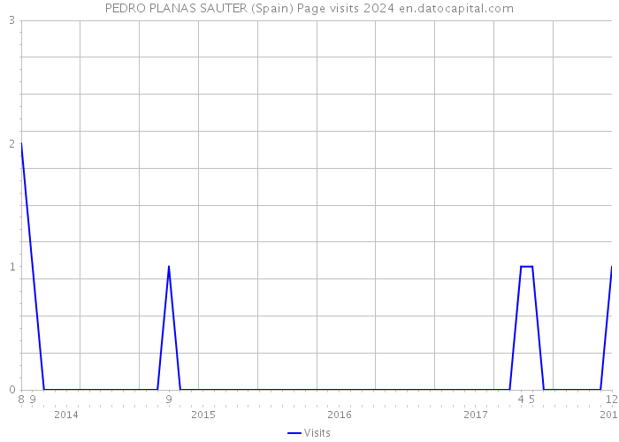PEDRO PLANAS SAUTER (Spain) Page visits 2024 