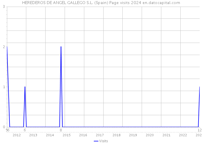 HEREDEROS DE ANGEL GALLEGO S.L. (Spain) Page visits 2024 