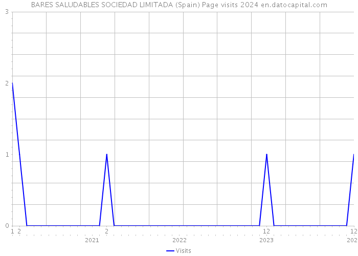 BARES SALUDABLES SOCIEDAD LIMITADA (Spain) Page visits 2024 