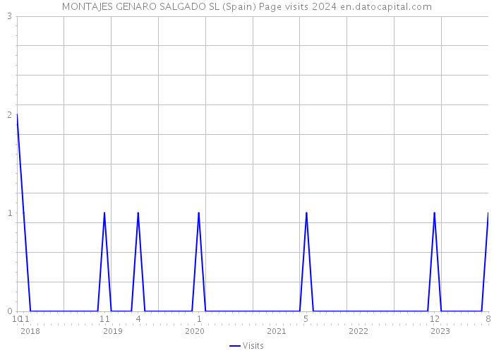 MONTAJES GENARO SALGADO SL (Spain) Page visits 2024 