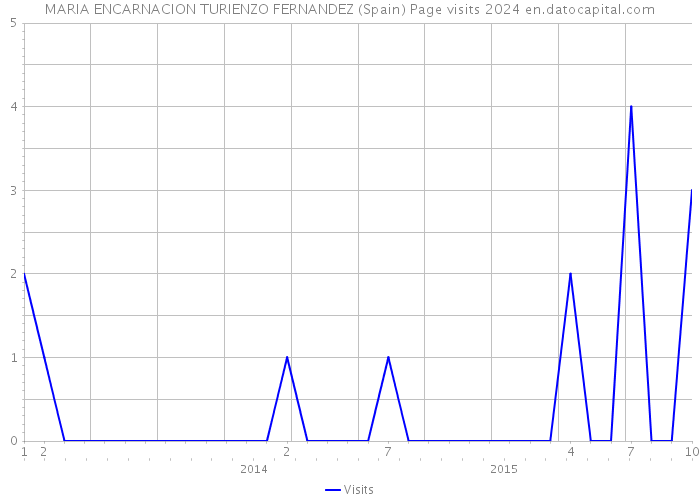 MARIA ENCARNACION TURIENZO FERNANDEZ (Spain) Page visits 2024 