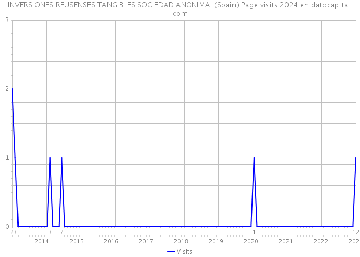 INVERSIONES REUSENSES TANGIBLES SOCIEDAD ANONIMA. (Spain) Page visits 2024 