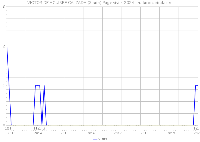 VICTOR DE AGUIRRE CALZADA (Spain) Page visits 2024 