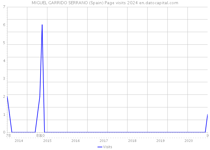MIGUEL GARRIDO SERRANO (Spain) Page visits 2024 