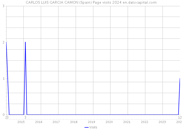 CARLOS LUIS GARCIA CAMON (Spain) Page visits 2024 