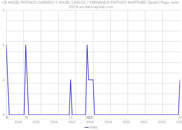 CB ANGEL PINTADO GARRIDO Y ANGEL CARLOS Y FERNANDO PINTADO MARTINEZ (Spain) Page visits 2024 