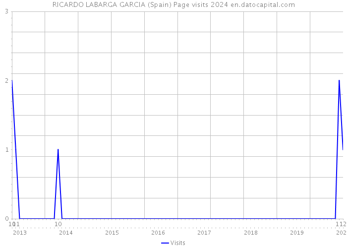 RICARDO LABARGA GARCIA (Spain) Page visits 2024 
