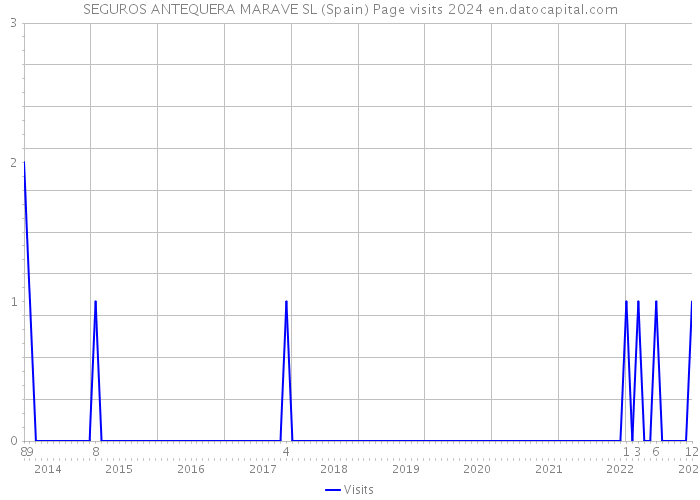 SEGUROS ANTEQUERA MARAVE SL (Spain) Page visits 2024 