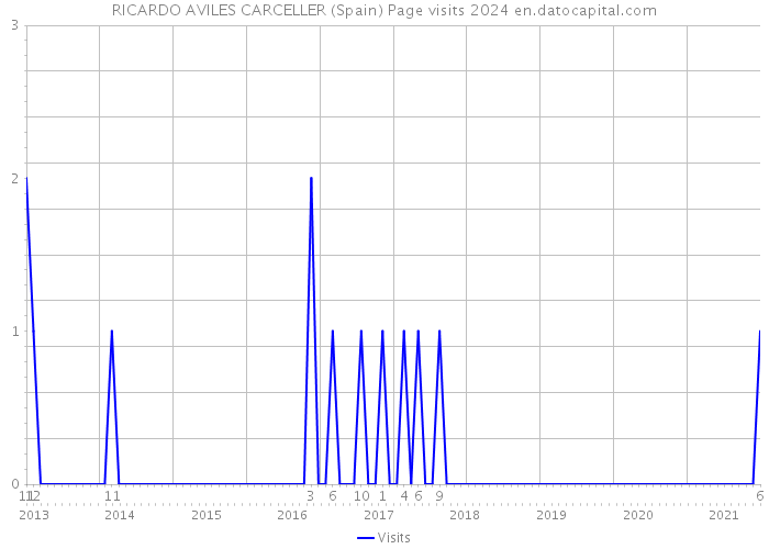 RICARDO AVILES CARCELLER (Spain) Page visits 2024 