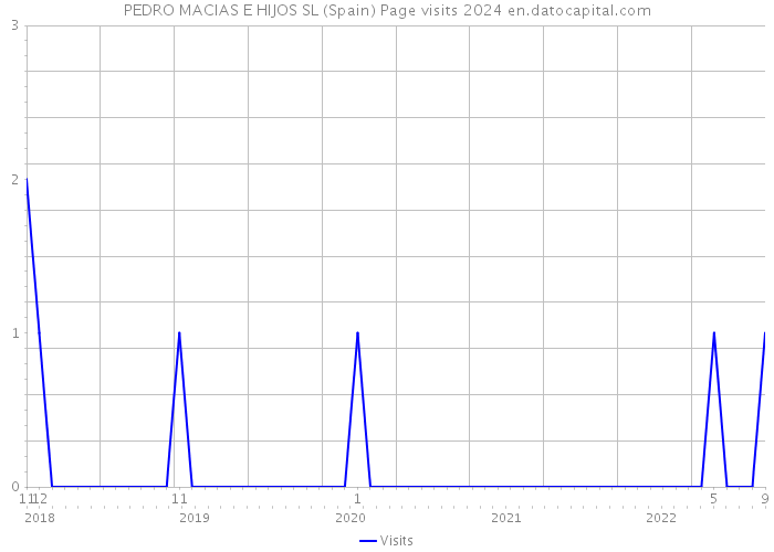 PEDRO MACIAS E HIJOS SL (Spain) Page visits 2024 