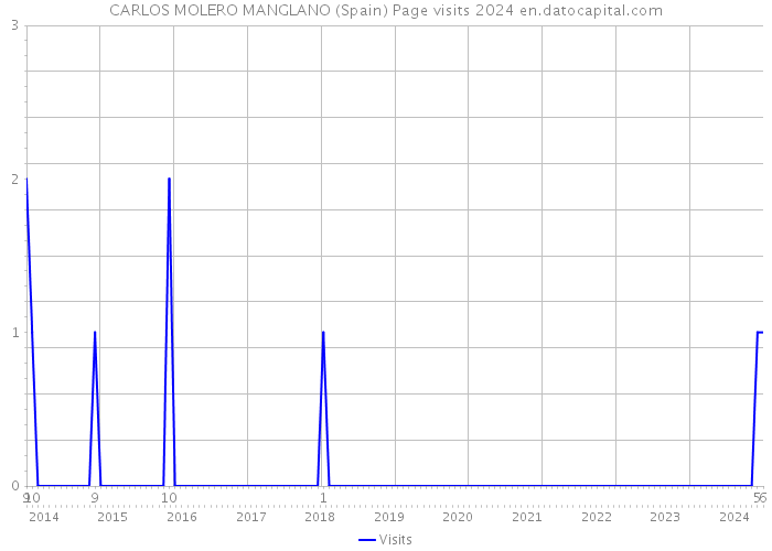 CARLOS MOLERO MANGLANO (Spain) Page visits 2024 