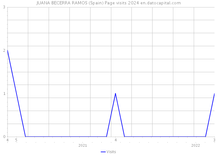 JUANA BECERRA RAMOS (Spain) Page visits 2024 