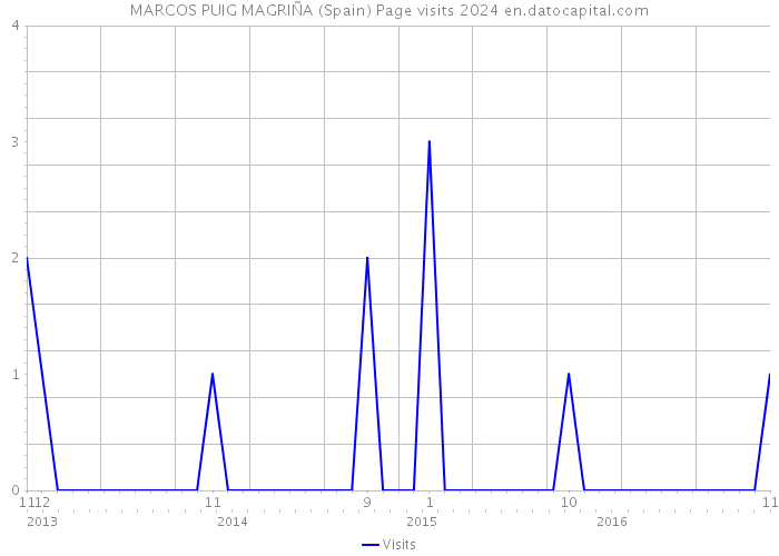 MARCOS PUIG MAGRIÑA (Spain) Page visits 2024 